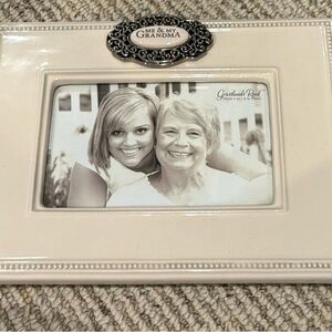 Grasslands Road Me & My Grandma Picture Frame Ceramic and silver NWT
